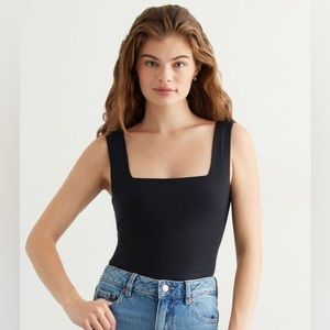 Dynamite Black Square Neck Tank